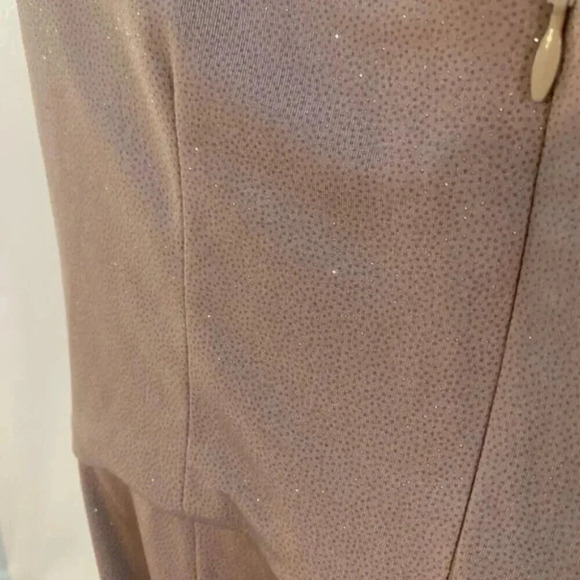 Eliza J Twist Front Boat Neck Jumpsuit Taupe Glittery 4 - Picture 11 of 16